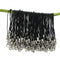 100 Pcs Black Cell Phone Lanyard Cords Strap Lariat Lanyard Mobile Lobster Clasp