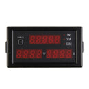 3in1 Voltage Current Power Panel Meter LED Digital Gauge AC 100A/80-300V
