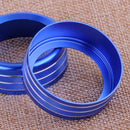 Alloy Blue A/C Switch Knob Ring Cover Trim Decor fit for Alfa Romeo Giulia 2017