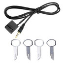 Black Auto Vehicle AUX Cable AUX Receiver Adapter For FORD FOCUS