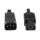 250V 10A Power Connector IEC 320 C14 Plug to C13 Socket