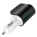 Black Multifunctional Cigarette Lighter Dual USB One with Two Car Chargers