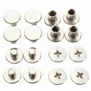 100PCS Nickel Binding Chicago Screws Nail Rivets Photo Album Leather Craft Parts