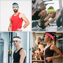 14pcs/set Pure Milk Silk Yoga Headband Sports Fitness Elastic Sweatband A