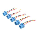 5Pcs 9004 Connector Female Socket Holder Base Light Bulb Harness Pre-wired