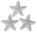 20 Pieces White Star Shaped Styrofoam Foam Ornaments DIY Craft Party Decora N2Q4