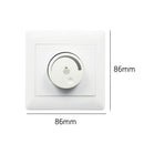 86 Type Rotation Concealed Dimmer Switch Adjustable White 10A LED Light 250V ABS