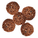 5pcs Wicker Rattan Balls Table Wedding Party Christmas Decorative 7CM