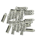 150x Lettering Charms Pendants Fashion Jewelry Pendants for Charm Bracelet Chain