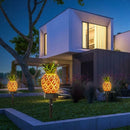 Pineapple Solar LED Lawn Light Spike Manual Control Outdoor Landscape Lamp