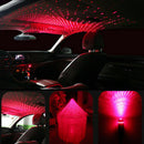 USB LED Car Atmosphere Lamp Interior Ceiling Ambient Star Red Light Projector
