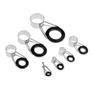 7 Pieces Stainless Steel Ceramic Ring Eye Ring Replacement Rod Repair Kit