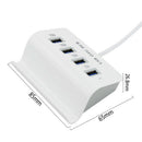 2 in 1 USB3.0 4 OTG HUB+Dock Splitter Adapter for Smart Phone and Computer
