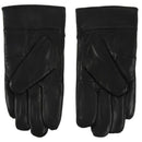 Men's Winter Leather Single Button Driving Gloves