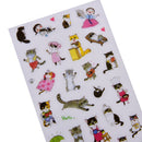 6Pcs/Pack Korea Transparent Pvc Stickers Cute Cat Diary Photo Album StickersWM