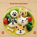 5pcs/Set Cute Dog Sushi Nori Rice Ball Molds DIY Bento Food Press Maker Mould