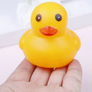5Pcs/pack cute 7*6cm colorful rubber float squeaky sound duck baby bath toysG3
