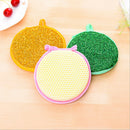 Minifiber Double-Sided Dish Scrub Sponge, 10 Pack Scouring Pads Household C