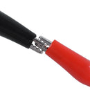 2 x 92 cm dual double ended probe cayman alligator clip cable A4I7
