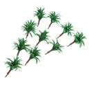 10X/Pack 4.5cm/1.77inch Green Models Tree 1/150 N for RR Railway Mini Scene