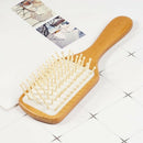 2Pcs Comb Hair Care Brush Massage Wooden Spa Massage Comb Anti Static Hair