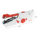 Portable Mini Electric Sewing Machine Quick Stitch Needlework Tools (Red) A