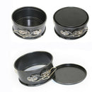 3 Set Non-stick Springform Cake Pan Bakeware Mould with Removable Bottom Round