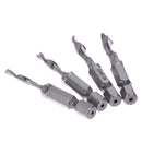 4pc/set Hand Tap Drill Hex Shank HSS Screw Spiral Point Thread Metric Plug