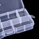 10compartments transparent visible plastic fishing lure box fishing tackle bo G+
