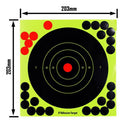 Set of 10 8inch Shooting Targets Splatter Fluorescent Gun Range Paster