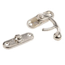 10 Sets Swing Bag Clasps Leather Craft for Wooden Case Jewelry Box Latch