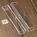 Box Case Pen Storage Box Stationery Organizer School Office Use Transparent 3C