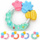 Safety Baby Infant Rattles Biting Teething Teether Balls Toys Circle Ring New JZ