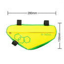 Waterproof Bike Triangle Bicycle Frame Front Tube Bags (Yellow Green)
