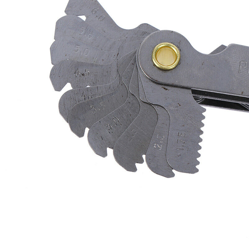 40pcs Thread Measuring Gage 60 Degree Whitworth Metric Screw Thread Pitch Ga Gw