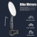 Rear View Bike Mirrors Universal Left Right Durable Bar End 360 Degree Rotation