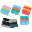 50ml Non Stick Stackable Jar Silicone Wax Containers Square container SilicoFT
