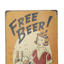 20x30cm Rustic Metal Tin Sign Plaque Wall Art Poster Cafe Bar Pub -FREE BEER