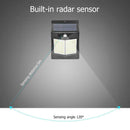 120LED Solar Two-Sided PIR Motion Sensor Wall Light Outdoor Garden Lamp