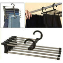 4pcs Pants Rack Shelves 5 in 1 Stainless Steel Multi-functional Wardrobe  KCP