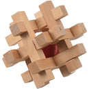 Wooden Take the Ball from Cage Lock Logic Puzzle Burr Puzzles Brain Teaser