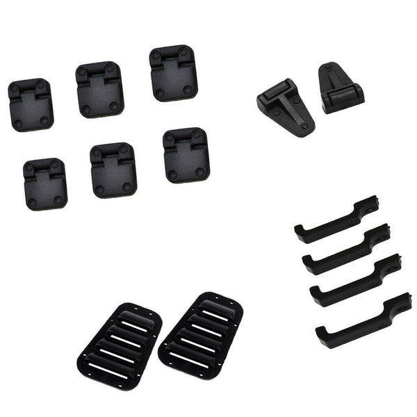 1/10 RC Rock Crawler Door Hinge&Handles&Intake Grille Cover for Traxxas Accs