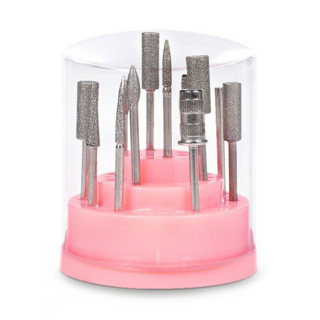 Nail Drill Bit Holder Stand Displayer Organizer Container 48 Holes Nail Man Z6B9