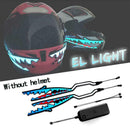Motorcycle Bike Helmet LED Light Strip Shark Style Signal Night Waterproof B0I8