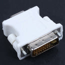 DVI-I Male (24 +5) To VGA Female Adapter Converter White
