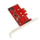 M.2 NGFF SSD+SATA3.0 to PCI-e Express 2X Controler Adatper Card ASM1061 Chip