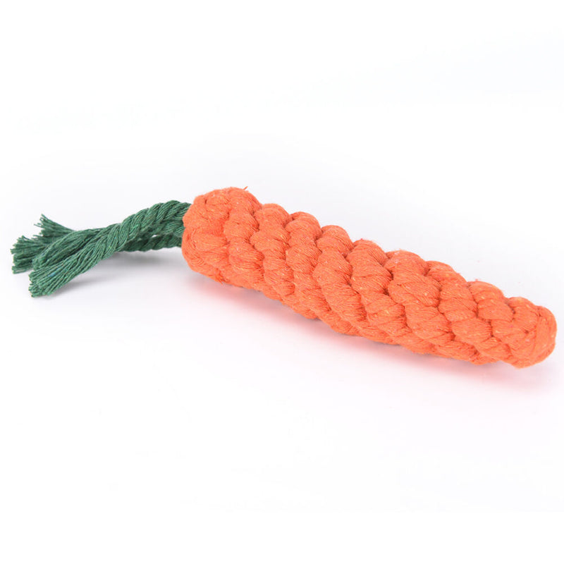 1 x pet dog durable carrots knot for small and large dogs trainging chew t BX