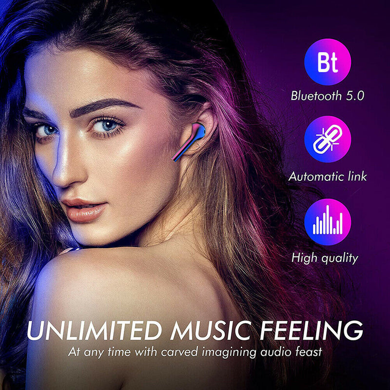 Bluetooth Touch Earphones Stereo IPX5 Deep Bass Wireless Sport Music Earbud A