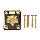 Practical Golden Zinc Alloy Tiger Pattern Neck Plate Gasket Set for Electric