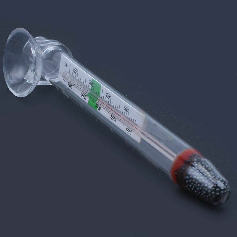 5x New Glass Meter Fish Tank Water Temperature Aquarium Thermometer Suction I6F6